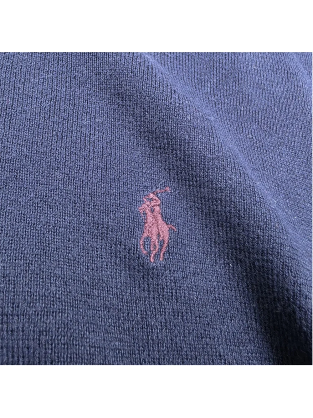 Polo Ralph Lauren Pima Cotton Sweater Navy Blue Crewneck Pony Logo XL